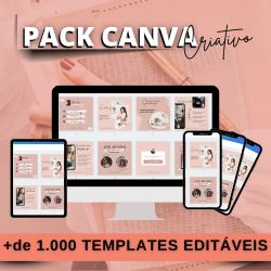 Pack Canva Criativo- Kit Para Empreendedora - Pack Canva Criativo